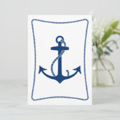 Ankeruitnodigingen Kaart (Staand voorkant)