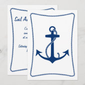 Ankeruitnodigingen Kaart (Voorkant / Achterkant)