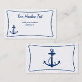 AnkerVisitekaartje Visitekaartje (Voorkant / Achterkant)