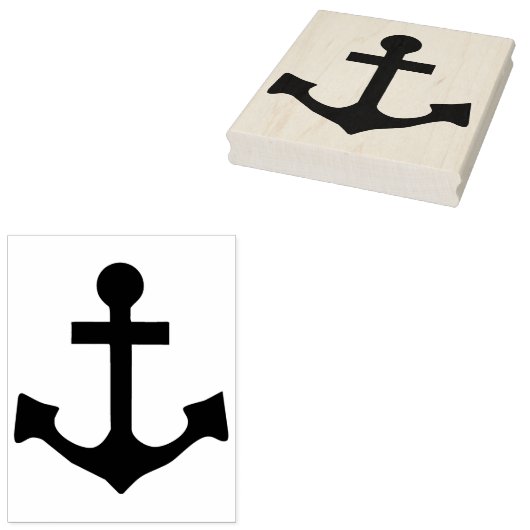 Ankervormig Rubber Kunststempel Rubberstempel (Gestempeld)