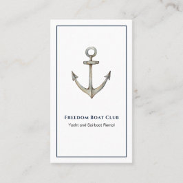 Ankerwaterverf nautisch visitekaartje
