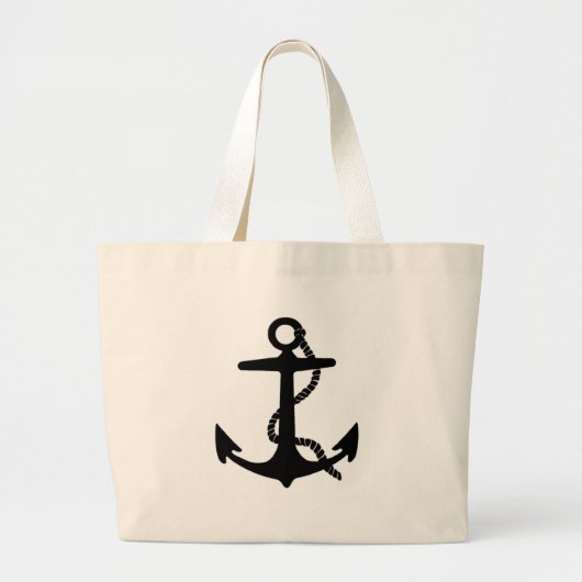 ankerzeilhaak grote tote bag (Voorkant)
