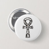Ankh 1 ronde button 5,7 cm (Voorkant /achterkant)
