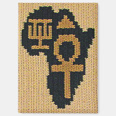 Ankh Africa Symbols Natural Artisan Crochet Print Magneet (Voorkant)