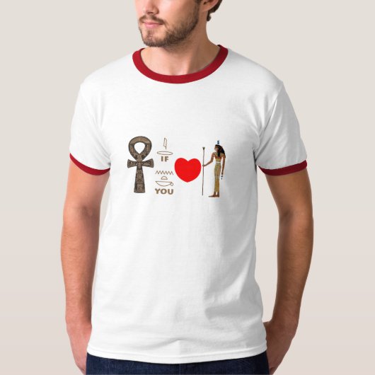 Ankh als je van Isis houdt T-shirt (Voorkant)