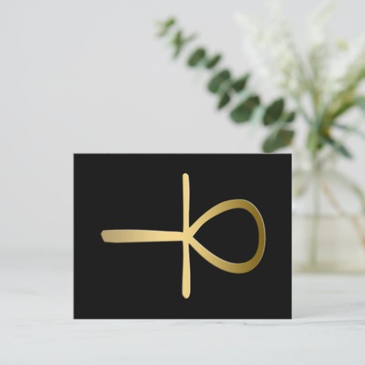 Ankh cross Egyptisch symbool Briefkaart (Staand voorkant)