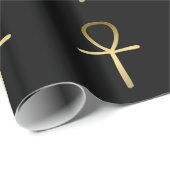 Ankh cross Egyptisch symbool Cadeaupapier (Rol Hoek)