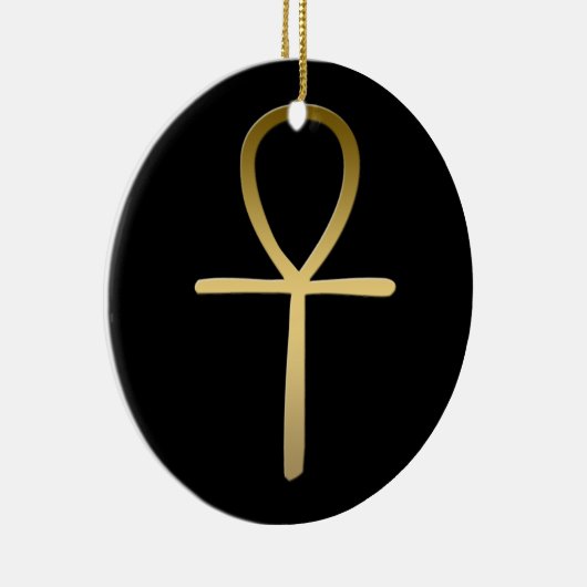 Ankh cross Egyptisch symbool Keramisch Ornament (Rechts)