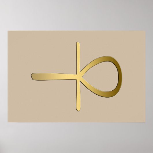 Ankh cross Egyptisch symbool Poster (Voorkant)