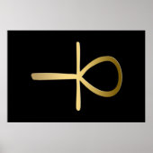 Ankh cross Egyptisch symbool Poster (Voorkant)