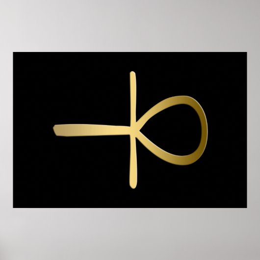Ankh cross Egyptisch symbool Poster (Voorkant)