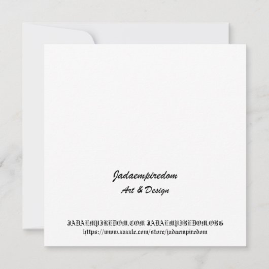 ANKH CRUX ANSATA EGYPTIAN CROSS KAART (Achterkant)