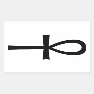 Ankh Egyptian Life Symbol Rechthoekige Sticker