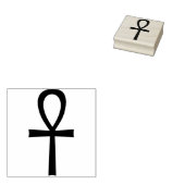 Ankh Egyptian Life Symbol Rubberstempel (Gestempeld)