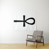 Ankh Egyptian Life Symbol Wandkleed (In Situ (horizontaal))