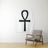 Ankh Egyptian Life Symbol Wandkleed (In situ)