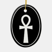 Ankh Egyptisch symbool Keramisch Ornament (Voorkant)