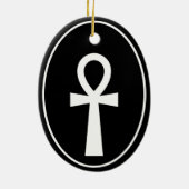 Ankh Egyptisch symbool Keramisch Ornament (Achterkant)