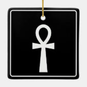 Ankh Egyptisch symbool Keramisch Ornament (Achterkant)