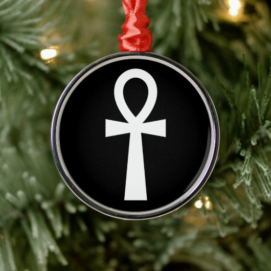 Ankh Egyptisch symbool Metalen Ornament (Boom)