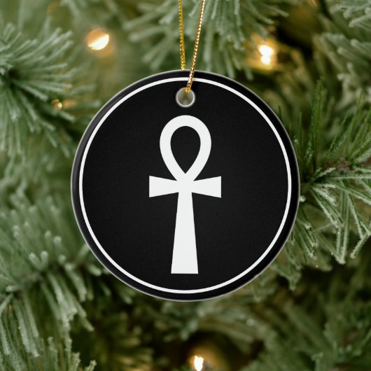 Ankh Egyptisch Symbool Ornament (Boom)