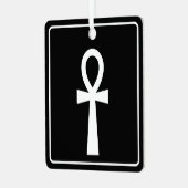 Ankh Egyptische hiëroglief Metalen Ornament (Voorkant links)