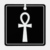 Ankh Egyptische hiëroglief Metalen Ornament (Achterkant)