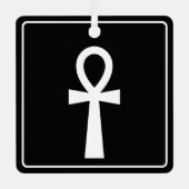 Ankh Egyptische hiëroglief Metalen Ornament (Voorkant)