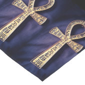 Ankh en Egyptische Hieroglyphs Korte Tafelloper (Hoek)