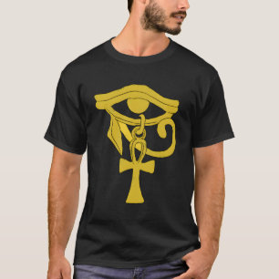 Ankh Eye of Horus Egyptische kunst grafisch T-shirt