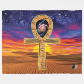 Ankh Fleece Blanket Deken (Voorkant (Horizontaal))