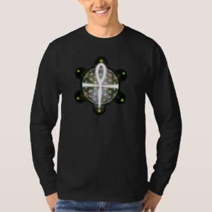 Ankh, Flower of Life & Metatron's Cube T-shirt