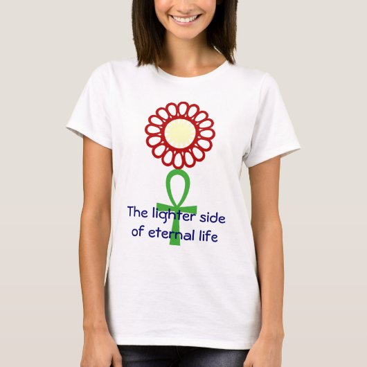 Ankh flower t-shirt (Voorkant)