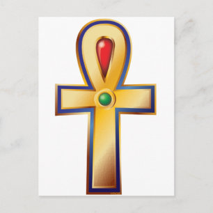 Ankh- het Oude Egyptische Symbool van het Leven Briefkaart