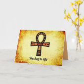 Ankh Kaart (Gele Bloem)