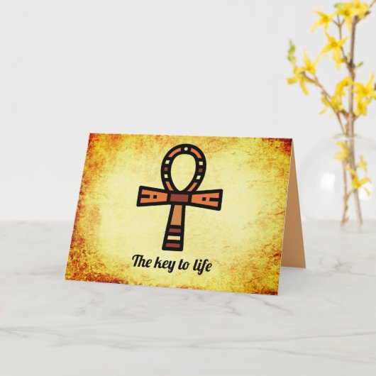 Ankh Kaart (Gele Bloem)