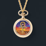 Ankh Ketting Watch<br><div class="desc">Al meer dan 5000 jaar is Ankh een symbool van het eeuwige leven. Ankh vormt een sleutel die vrouw / mannenvereniging en de levenscyclus vertegenwoordigt. Het ovale handvat van de sleutel heeft geen begin en geen einde, wat de hemelse eeuwigheid vertegenwoordigt. Het kruis rust op de aarde, zoals de zon...</div>