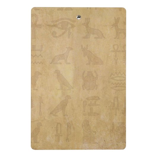 Ankh Key Of Life On Hieroglyph Mini Klembord (Achterkant)