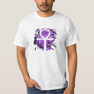 Ankh-kleurenplaat (Paars, Mannen) T-shirt