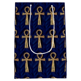 Ankh met Egyptische Hieroglyphs Medium Cadeauzakje