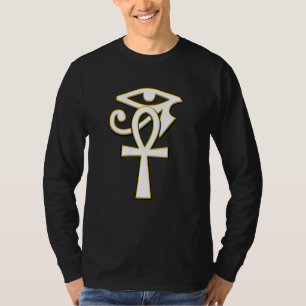 Ankh met oog op Ra Horus Hieroglyphs Egyptisch sys T-shirt