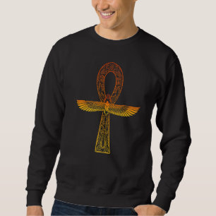 Ankh Oud Egyptisch Symbool Oog van Horus Scarabee  Trui