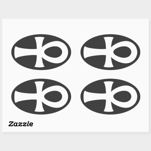 Ankh Ovale Sticker (Vel)