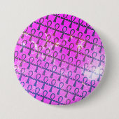 Ankh Pattern Ronde Button 7,6 Cm (Voorkant)