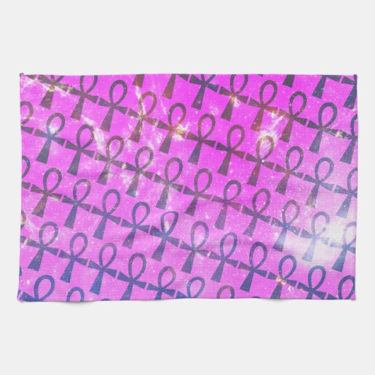 Ankh Pattern Theedoek (Horizontaal)