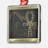 Ankh Pyramid Metalen Ornament (Links)