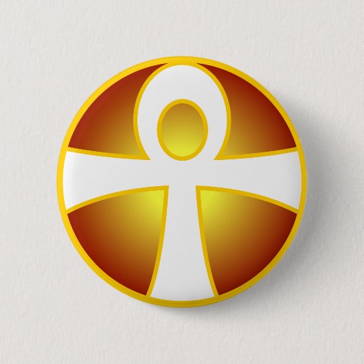 Ankh Ronde Button 5,7 Cm (Voorkant)