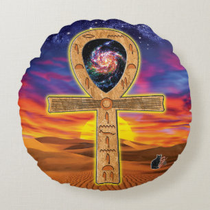Ankh Ronde Kussen