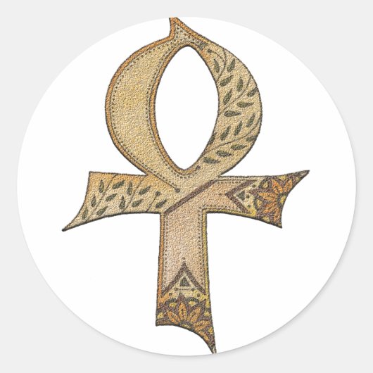 Ankh Ronde Sticker (Voorkant)