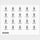 Ankh Ronde Sticker (Vel)